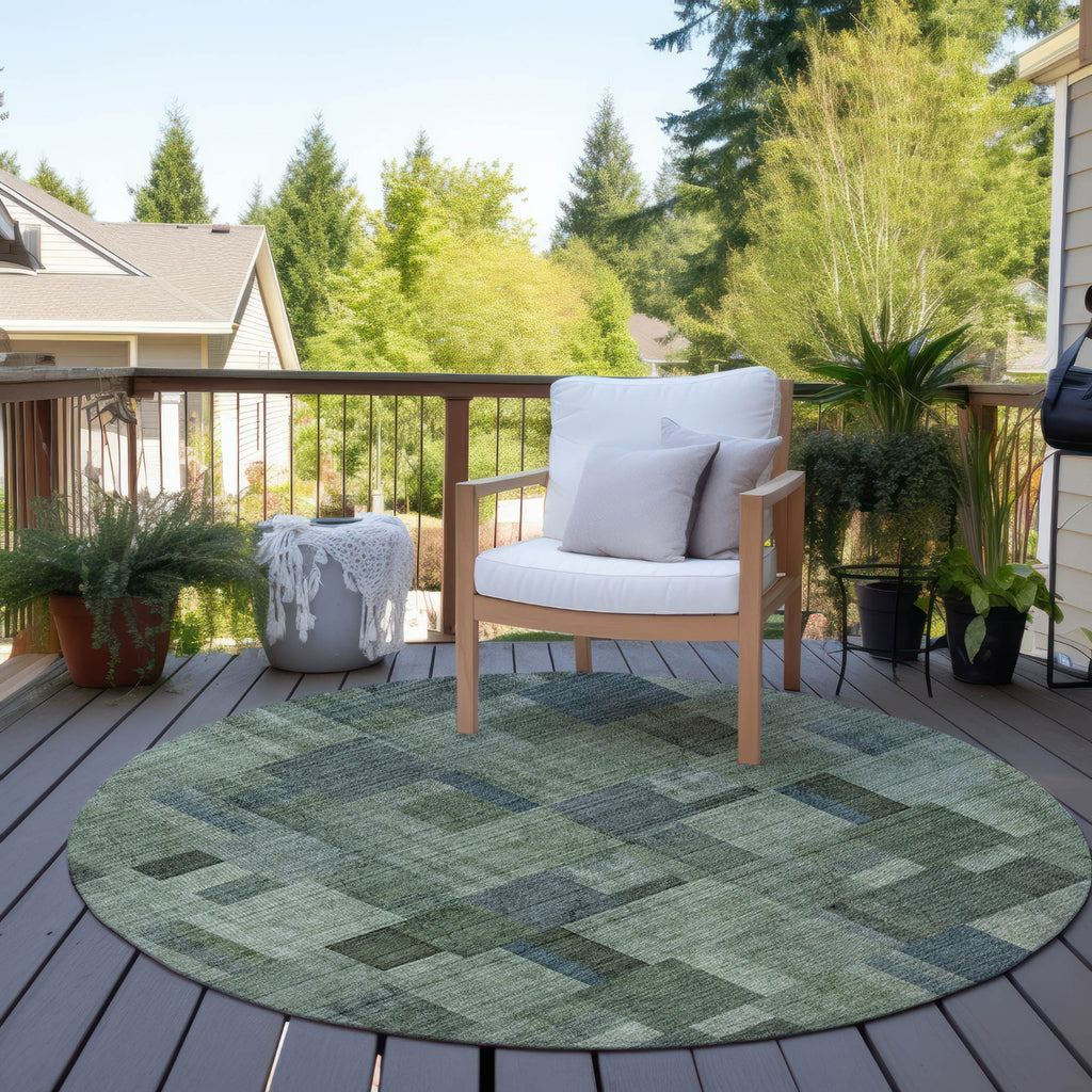 Piper Looms Chantille Squares ACN639 Green Area Rug – Incredible Rugs ...