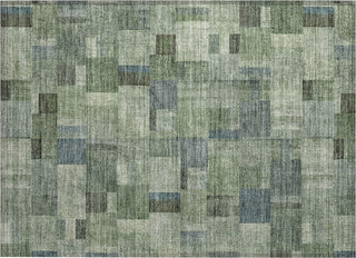 Piper Looms Chantille Squares ACN639 Green Area Rug