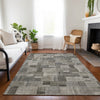 Piper Looms Chantille Squares ACN639 Taupe Area Rug