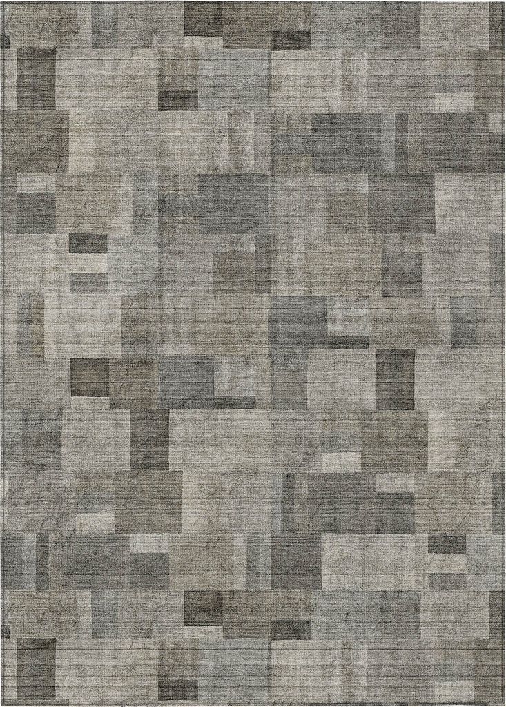 Piper Looms Chantille Squares ACN639 Taupe Area Rug