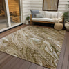 Piper Looms Chantille Abstract ACN640 Brown Area Rug