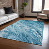 Piper Looms Chantille Abstract ACN640 Sky Area Rug Lifestyle Image Feature