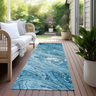 Piper Looms Chantille Abstract ACN640 Sky Area Rug