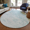 Piper Looms Chantille Abstract ACN640 Teal Area Rug