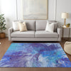 Piper Looms Chantille Modern ACN641 Blue Area Rug Lifestyle Image Feature