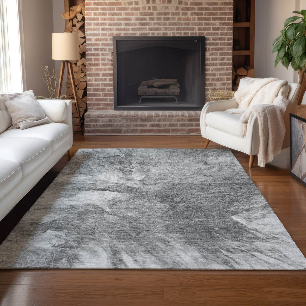 Piper Looms Chantille Modern ACN641 Gray Area Rug Lifestyle Image Feature