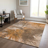 Piper Looms Chantille Modern ACN641 Paprika Area Rug Lifestyle Image Feature