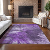 Piper Looms Chantille Modern ACN641 Purple Area Rug Lifestyle Image Feature