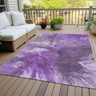 Piper Looms Chantille Modern ACN641 Purple Area Rug