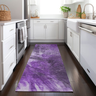 Piper Looms Chantille Modern ACN641 Purple Area Rug