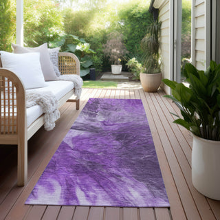 Piper Looms Chantille Modern ACN641 Purple Area Rug