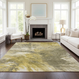 Piper Looms Chantille Modern ACN641 Taupe Area Rug Lifestyle Image Feature