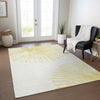 Piper Looms Chantille Circles ACN642 Beige Area Rug Lifestyle Image Feature
