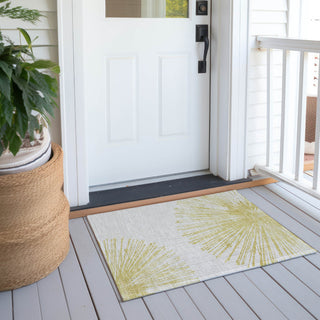 Piper Looms Chantille Circles ACN642 Beige Area Rug