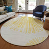 Piper Looms Chantille Circles ACN642 Gold Area Rug