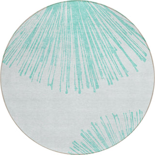 Piper Looms Chantille Circles ACN642 Teal Area Rug