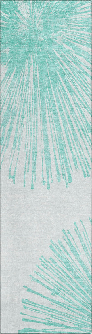 Piper Looms Chantille Circles ACN642 Teal Area Rug