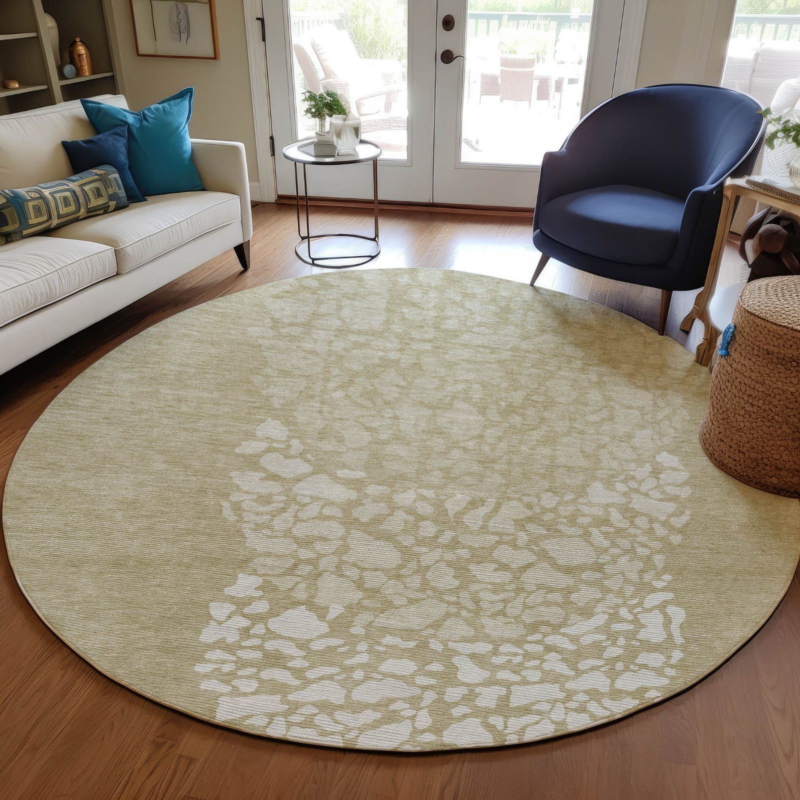 Piper Looms Chantille Circles ACN643 Beige Area Rug – Incredible Rugs ...