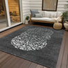 Piper Looms Chantille Circles ACN643 Charcoal Area Rug