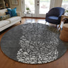 Piper Looms Chantille Circles ACN643 Charcoal Area Rug