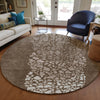 Piper Looms Chantille Circles ACN643 Chocolate Area Rug