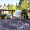 Piper Looms Chantille Circles ACN643 Eggplant Area Rug