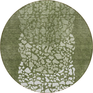 Piper Looms Chantille Circles ACN643 Olive Area Rug