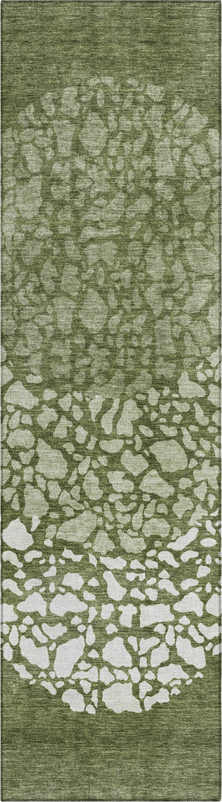 Piper Looms Chantille Circles ACN643 Olive Area Rug