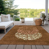 Piper Looms Chantille Circles ACN643 Paprika Area Rug