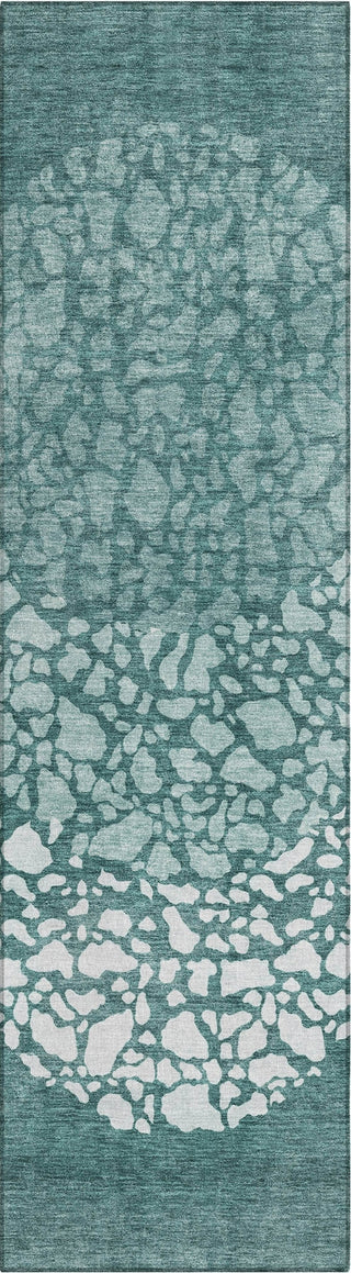 Piper Looms Chantille Circles ACN643 Teal Area Rug