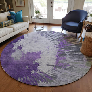 Piper Looms Chantille Modern ACN645 Purple Area Rug