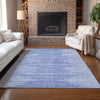 Piper Looms Chantille Modern ACN647 Denim Area Rug Lifestyle Image Feature