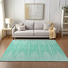 Piper Looms Chantille Modern ACN647 Teal Area Rug Lifestyle Image Feature