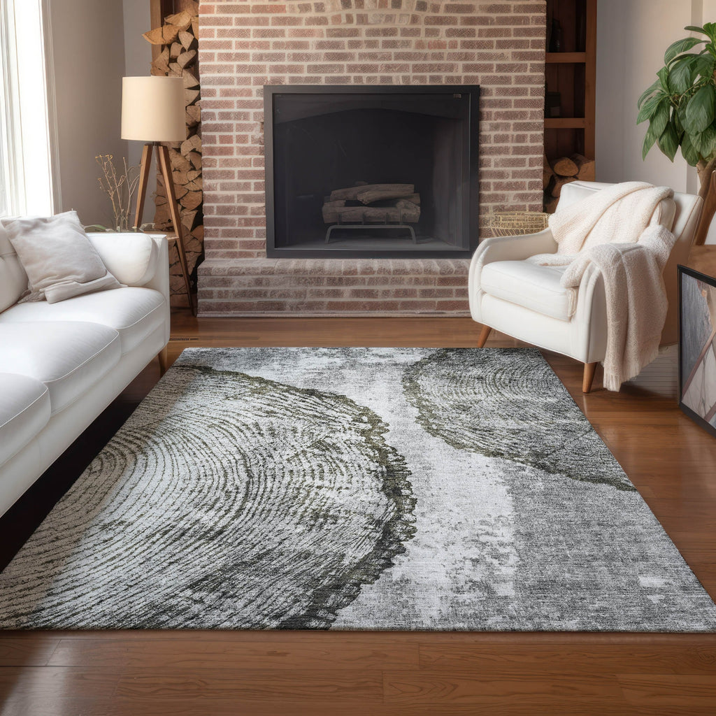 Piper Looms Chantille Organic ACN649 Gray Area Rug Lifestyle Image Feature