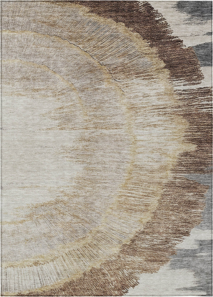 Piper Looms Chantille Spiral ACN650 Brown Area Rug