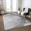 Piper Looms Chantille Spiral ACN650 Gray Area Rug Lifestyle Image Feature
