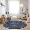 Piper Looms Chantille Oriental ACN651 Blue Area Rug