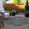 Piper Looms Chantille Oriental ACN651 Gray Area Rug