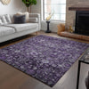 Piper Looms Chantille Oriental ACN651 Purple Area Rug