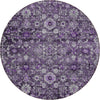 Piper Looms Chantille Oriental ACN651 Purple Area Rug