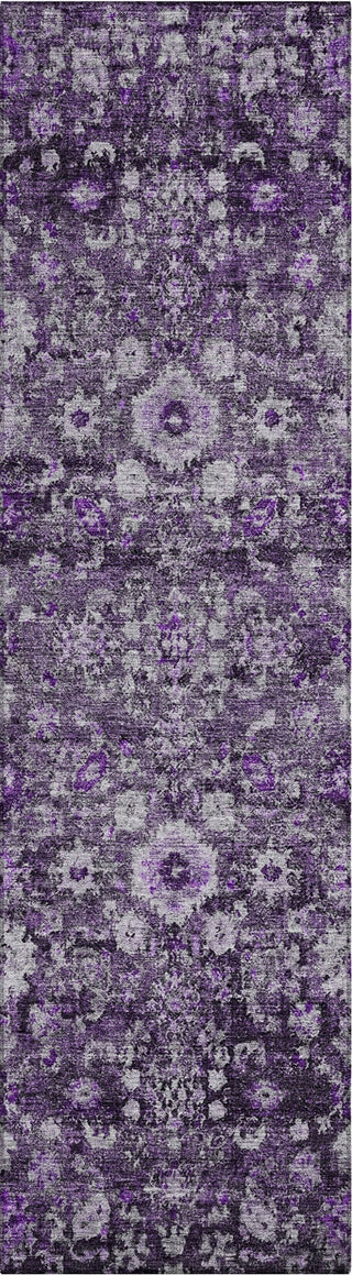 Piper Looms Chantille Oriental ACN651 Purple Area Rug