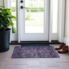 Piper Looms Chantille Oriental ACN651 Purple Area Rug