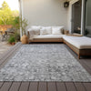 Piper Looms Chantille Oriental ACN651 Silver Area Rug