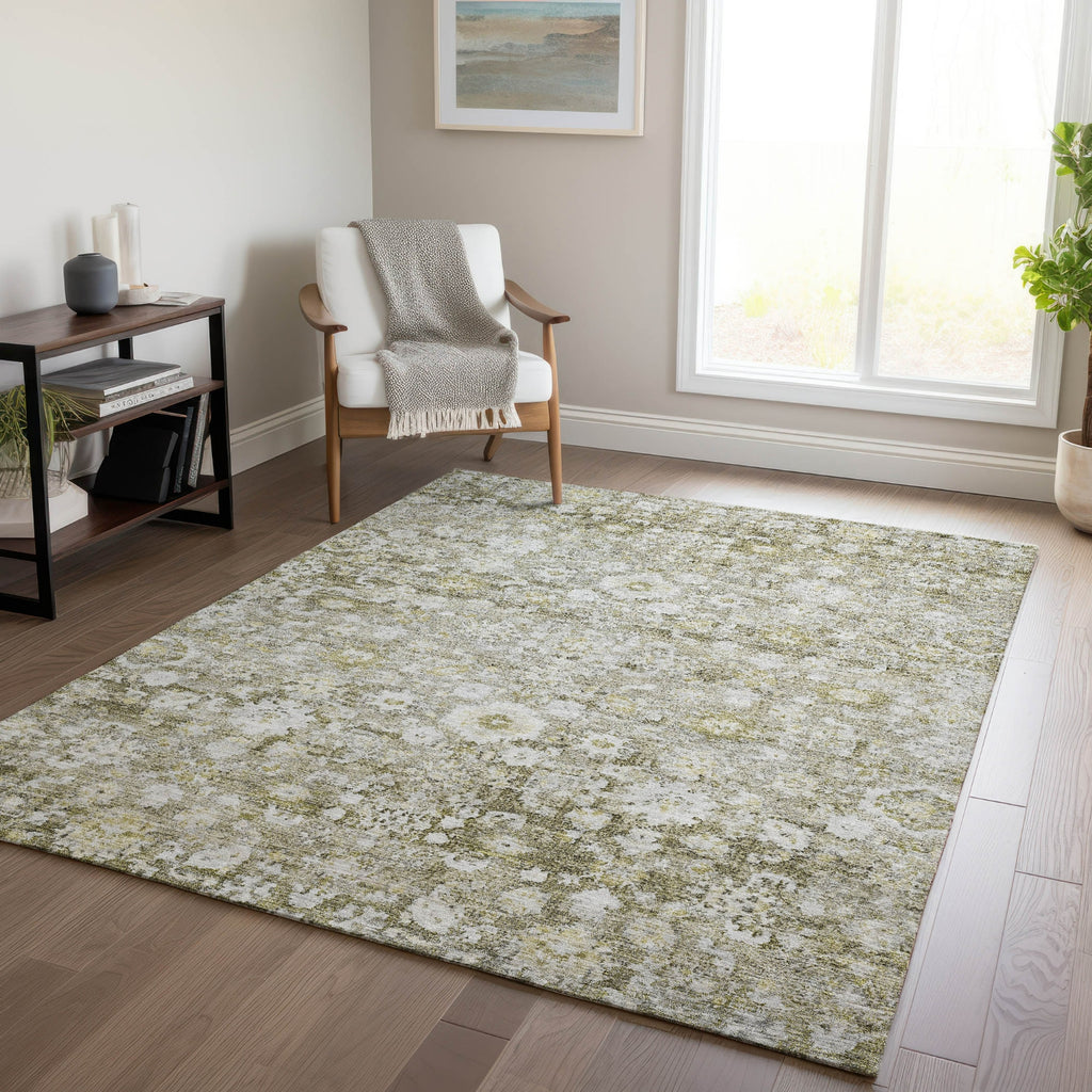 Piper Looms Chantille Oriental ACN651 Taupe Area Rug Lifestyle Image Feature