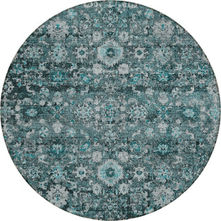 Piper Looms Chantille Oriental ACN651 Teal Area Rug