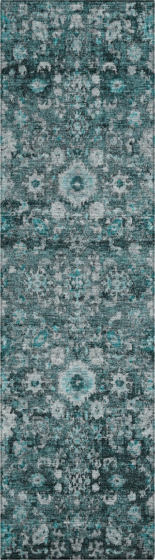 Piper Looms Chantille Oriental ACN651 Teal Area Rug