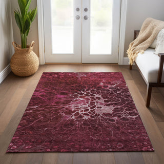 Piper Looms Chantille Modern ACN652 Merlot Area Rug