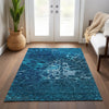 Piper Looms Chantille Modern ACN652 Navy Area Rug