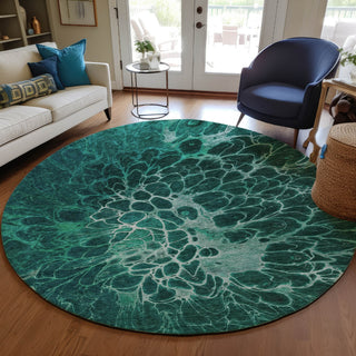 Piper Looms Chantille Modern ACN652 Teal Area Rug