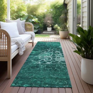 Piper Looms Chantille Modern ACN652 Teal Area Rug